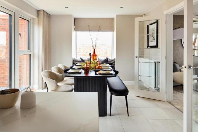 Light filled dining area