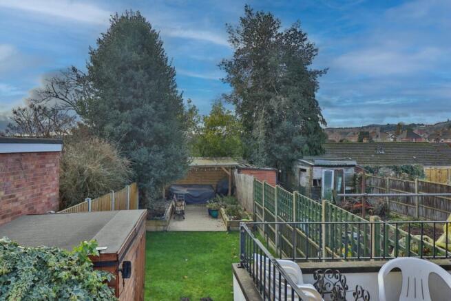 back garden from Patio area