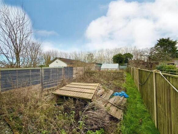 garden beyond the cabin
