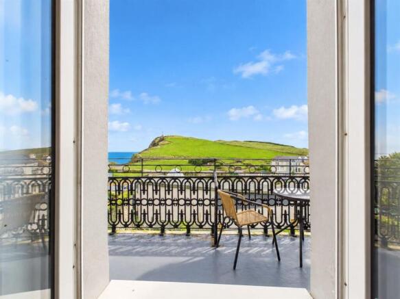Balcony with capstone view