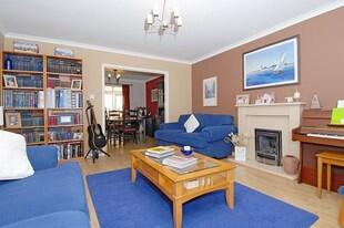 Sitting Room with gas fir