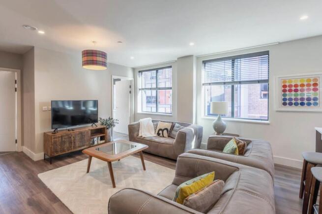 Open plan living area
