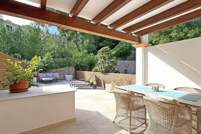 03-Top renoviertes Reihenendhaus mit Dachterrasse in exklusiver Golfplatzlage-camp de mar-kaufen-garten