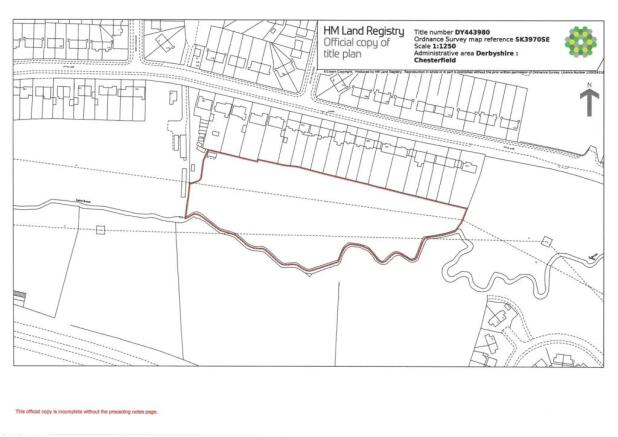 LR Title Plan - Land to the rear of 199 Spital Lan