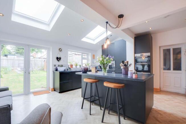 Open Plan Fitted Living Dining Kitchen