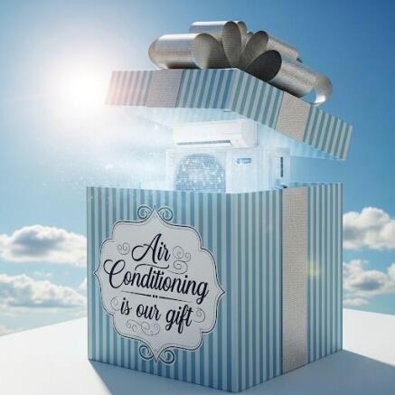 air conditioning our free gift when buying with Live Med Coast.
