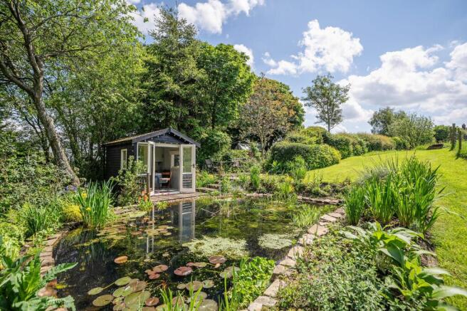 SUMMER HOUSE AND POND