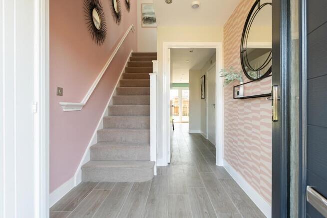 The Altbury has a bight and welcoming hallway