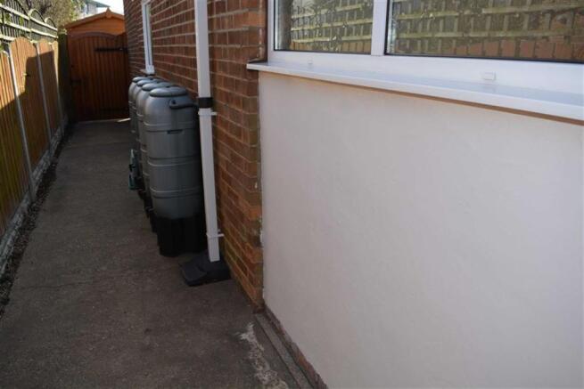 Left side of property