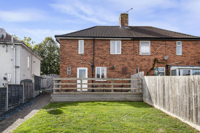 rear of the property