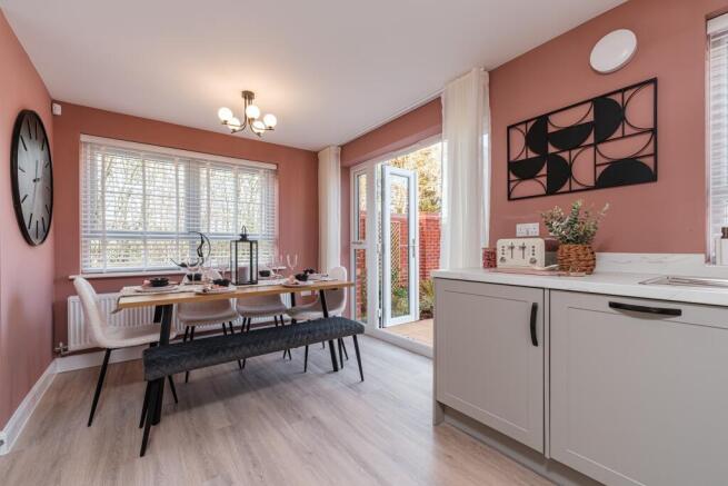 Interior view the kitchen & dining in our 3 bed Ennerdale home