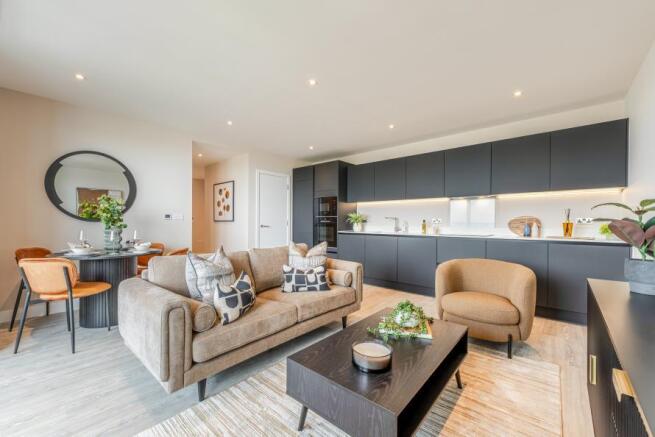 Dagenham Green, 2 bed show home, Living