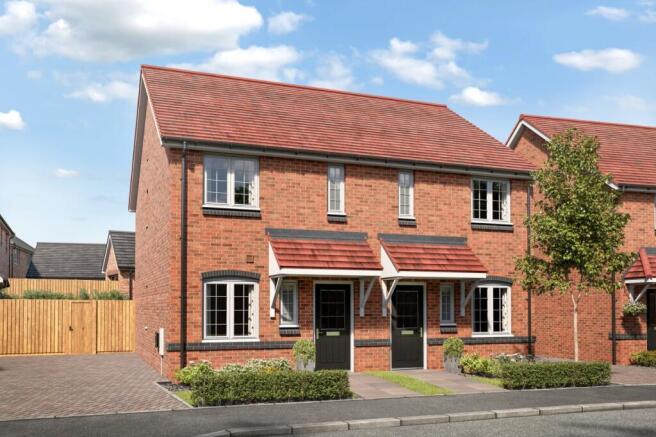 2-bed semi-detached on 18 Foxwood Place, Dilmore Lane, Fernhill Heath, Worcester, WR3, £300,000