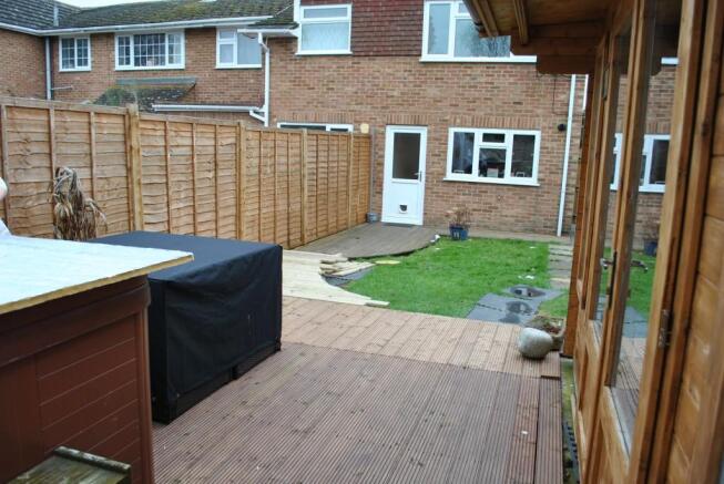 REAR GARDEN FROM DECKING