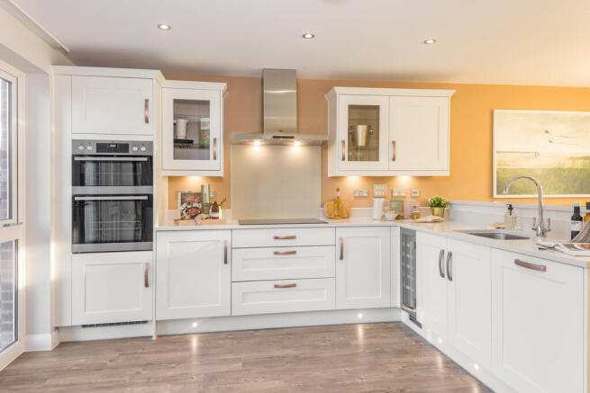 internal shot of the kitchen in the conwy