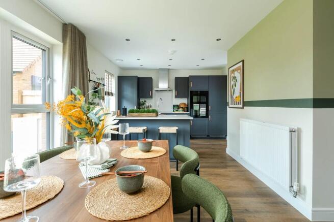 Chat with friends while cooking - typical Taylor Wimpey home- typical Taylor Wimpey home