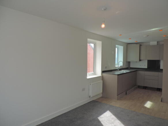 open plan kitchen/lounge