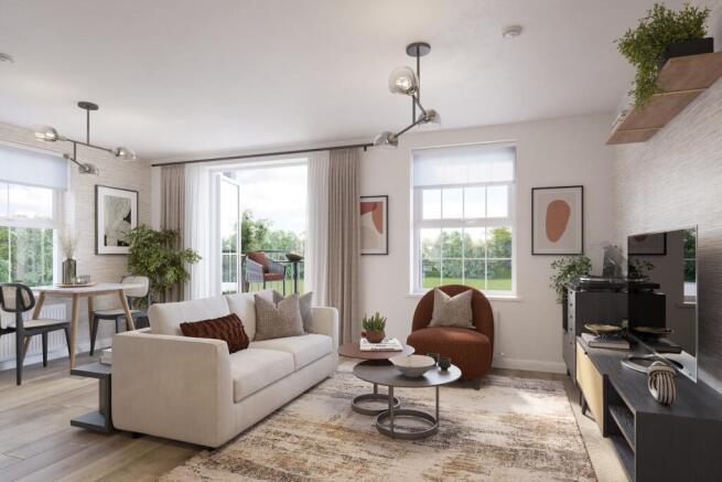 Lounge in the 1 bedroom Avebury