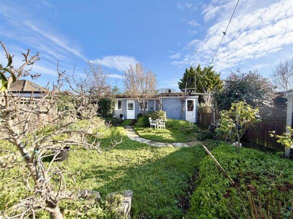 Rear garden with studio/annexe