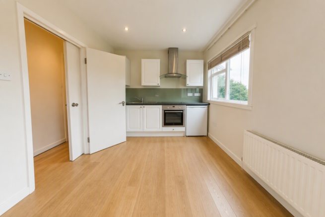 Open Plan Living Room - Kitchen - Virtually Staged
