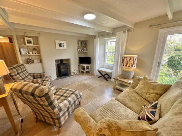 Sitting room with door to garden
