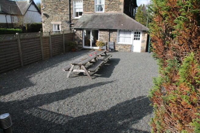 Rear garden area