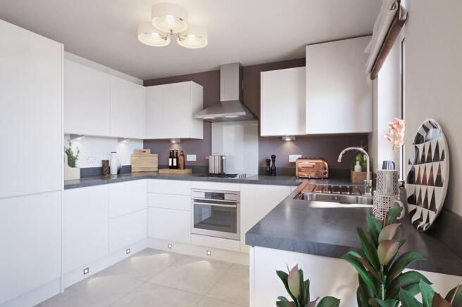 Kitchen in the Ellerton home 