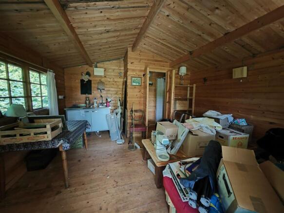 Inside Log Cabin