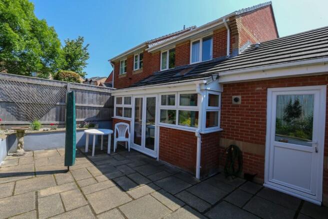 Rear of property