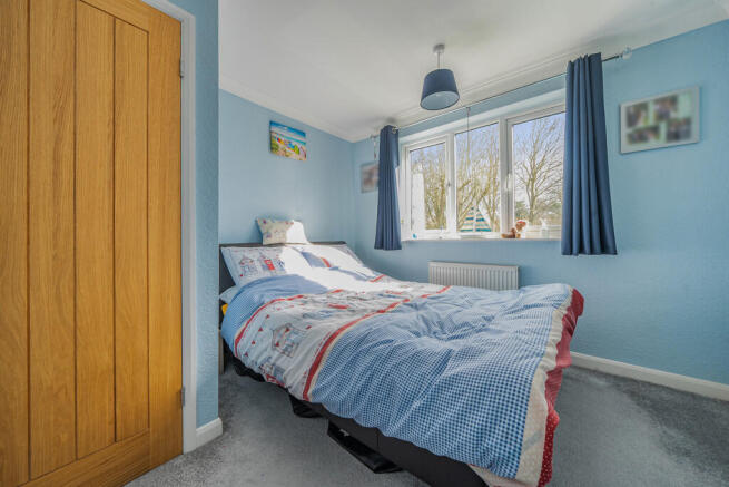 blue bed