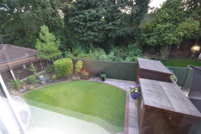VIEW OF REAR GARDEN FROM FIRST STOREY