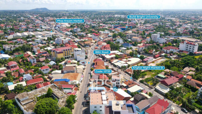 395 Sqm Residential Land For Sale - BBU Road, Svay Dangkum, Siem Reap