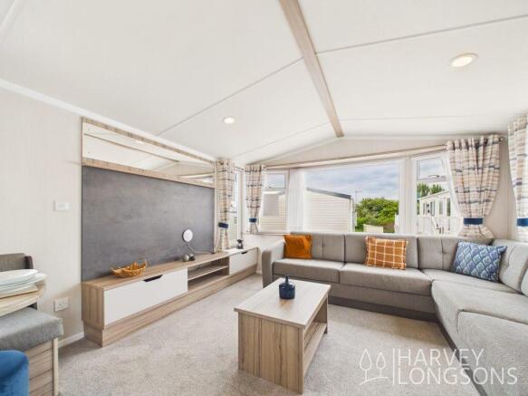 Living Area in the Swift Loire Holiday Caravan at