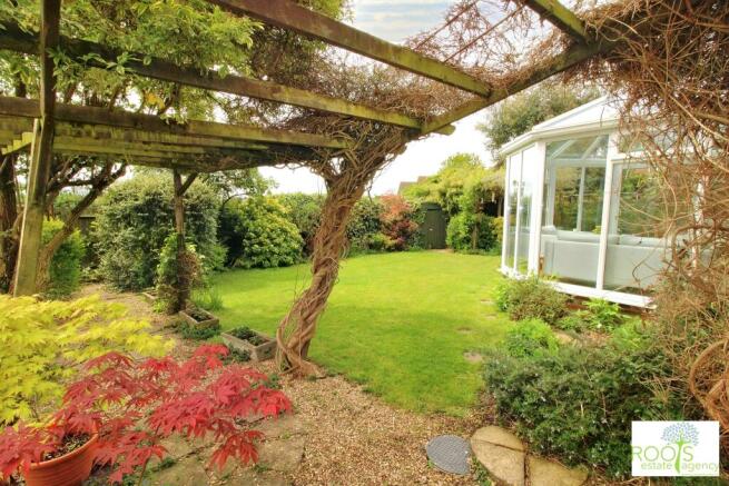 Rear garden pergola