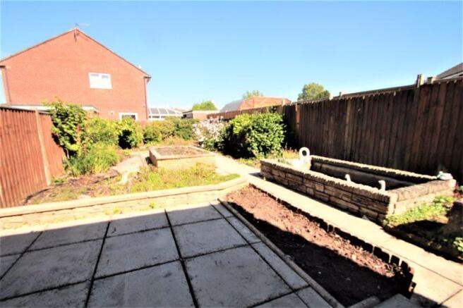 level rear garden