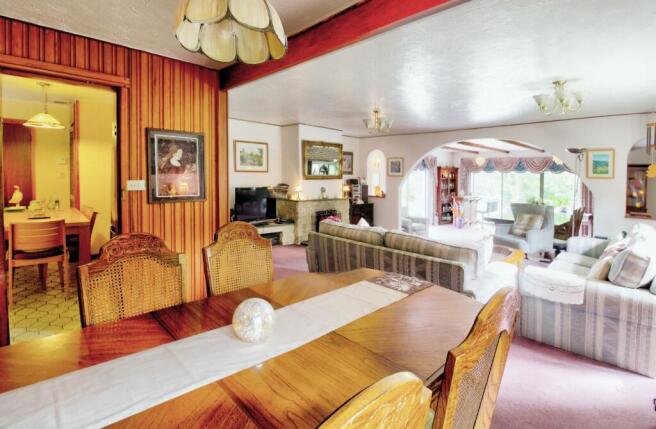 Dining and living area