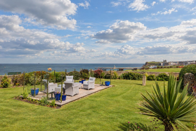 Gardens with Whitby Abbey view