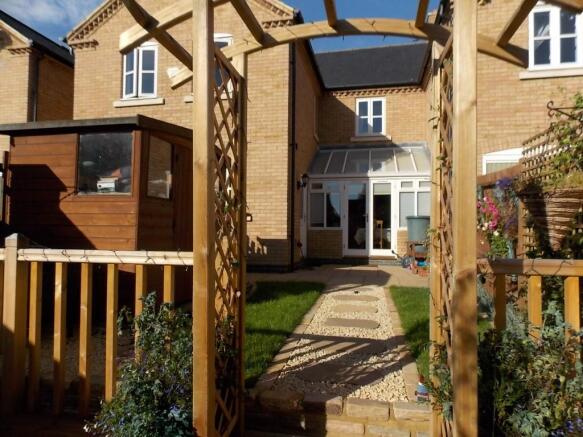 Rear Patio to House