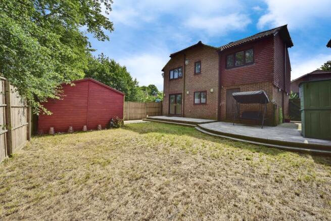 Rear View Of The Property With Garden