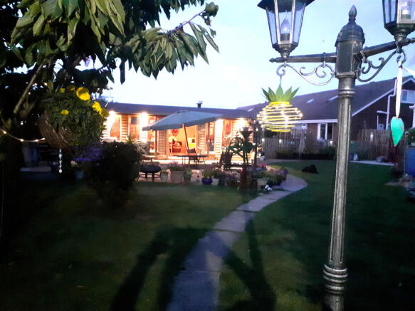outside by night