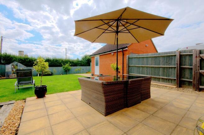 Sunny rear patio