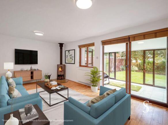 Living Room (Digitally Staged)