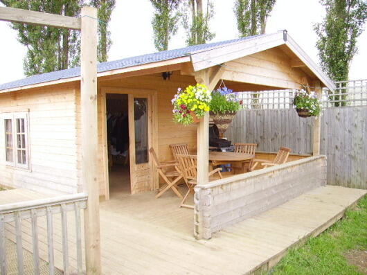Log Cabin & Decking
