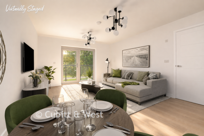 Staged Lounge Kitchen Diner