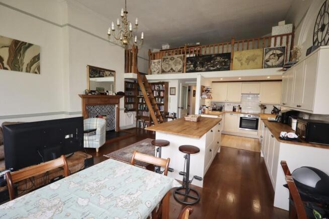 Open plan living area
