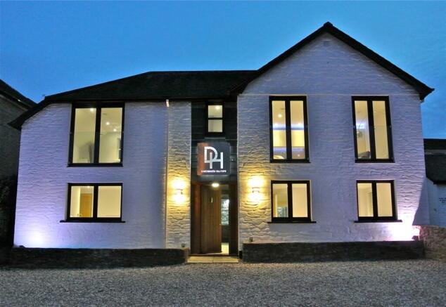 Front Elevation at Twilight_Crowthers, Dartmouth Hilltops, Dartmouth