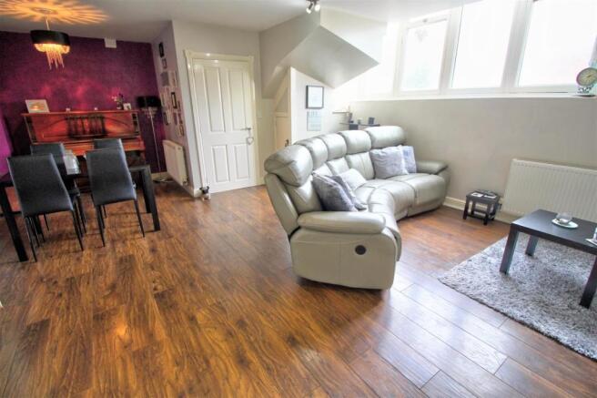 Open Plan Living Room with Kitchen and Dining room