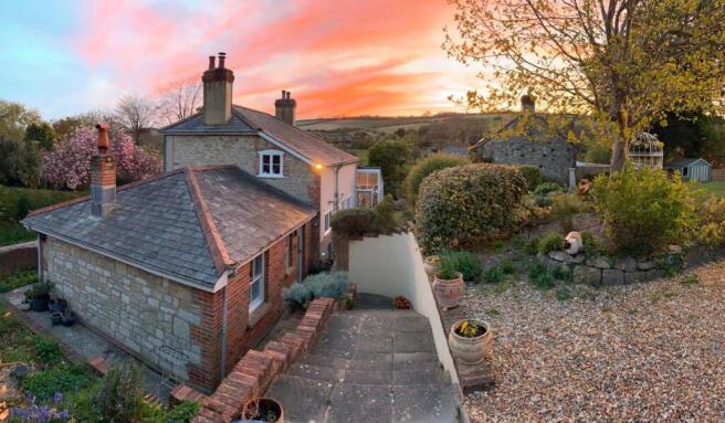 Sunset at 43 Clatterford Shute