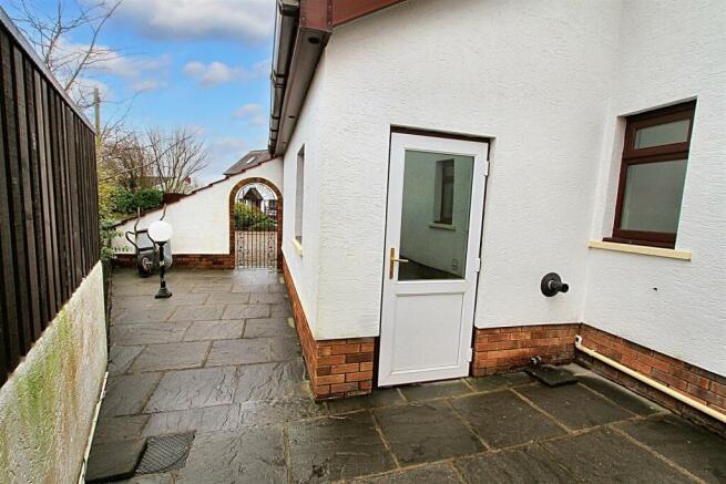 Rear of garage