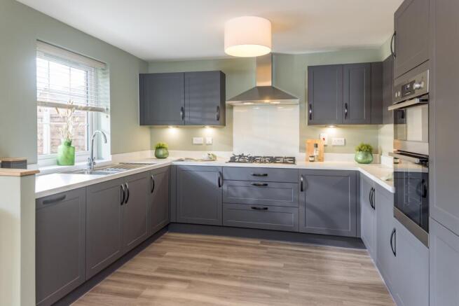 Kitchen in the 4 bedroom Culver at Finchwood Park